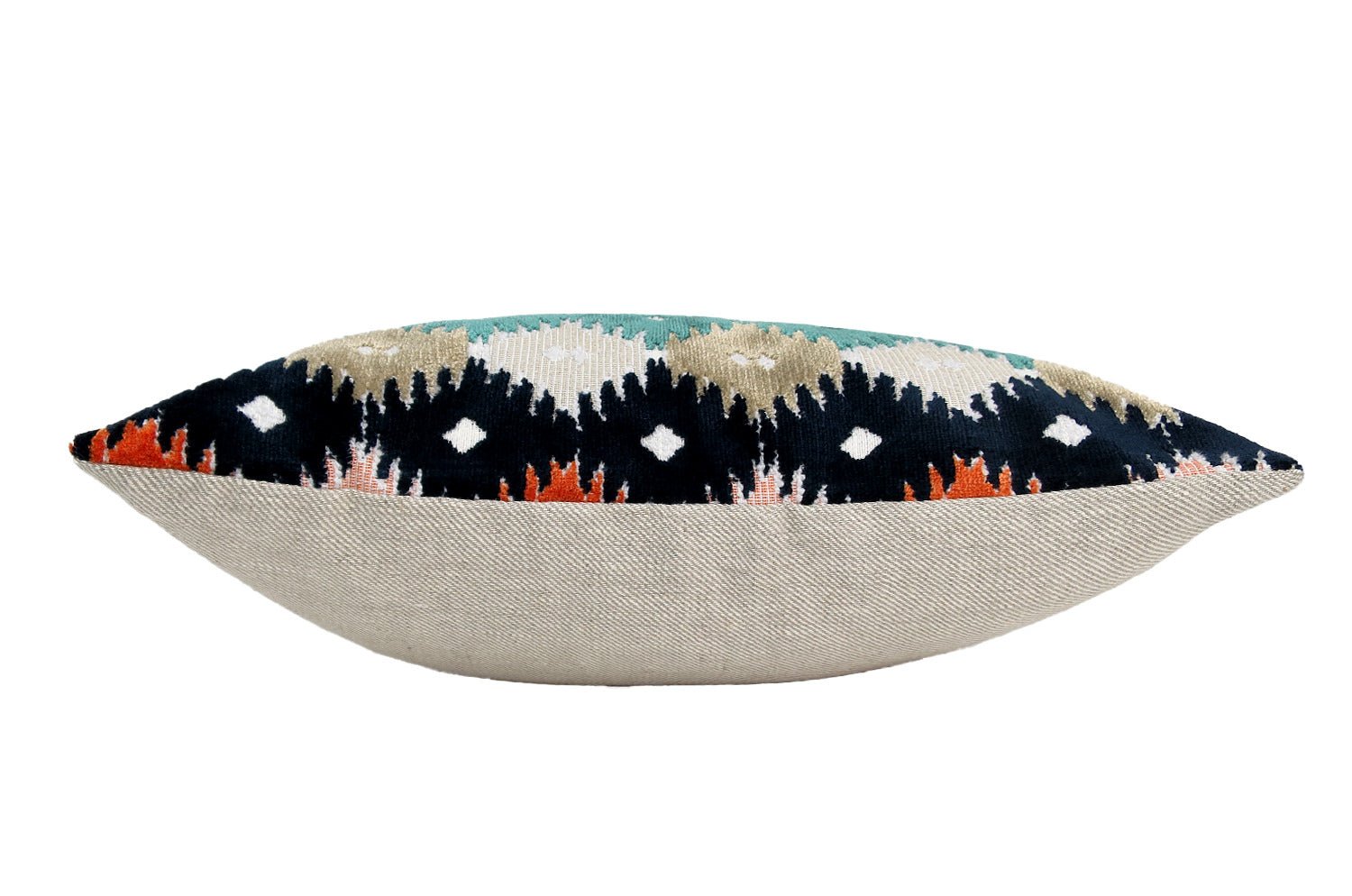 The Bombay ボンベイ ジャガード ベルベット クッション (Ocean) 45×30cm 中材付 - HOUSE OF JAPAN Shop