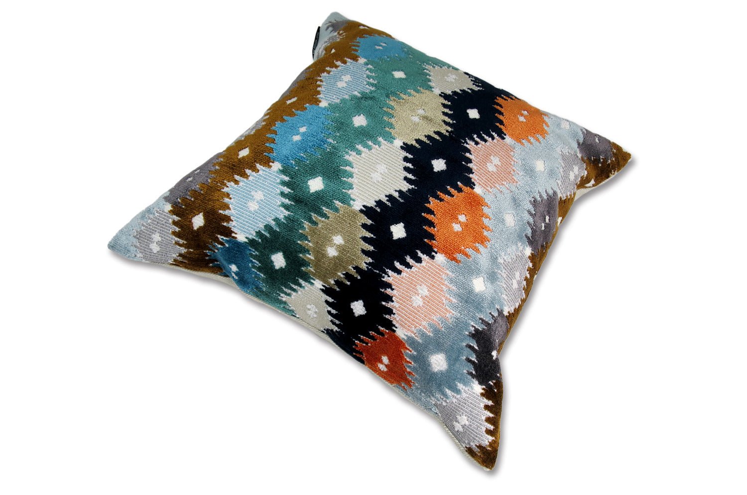 The Bombay ボンベイ ジャガード ベルベット クッションカバー (Ocean) 45×45cm - HOUSE OF JAPAN Shop