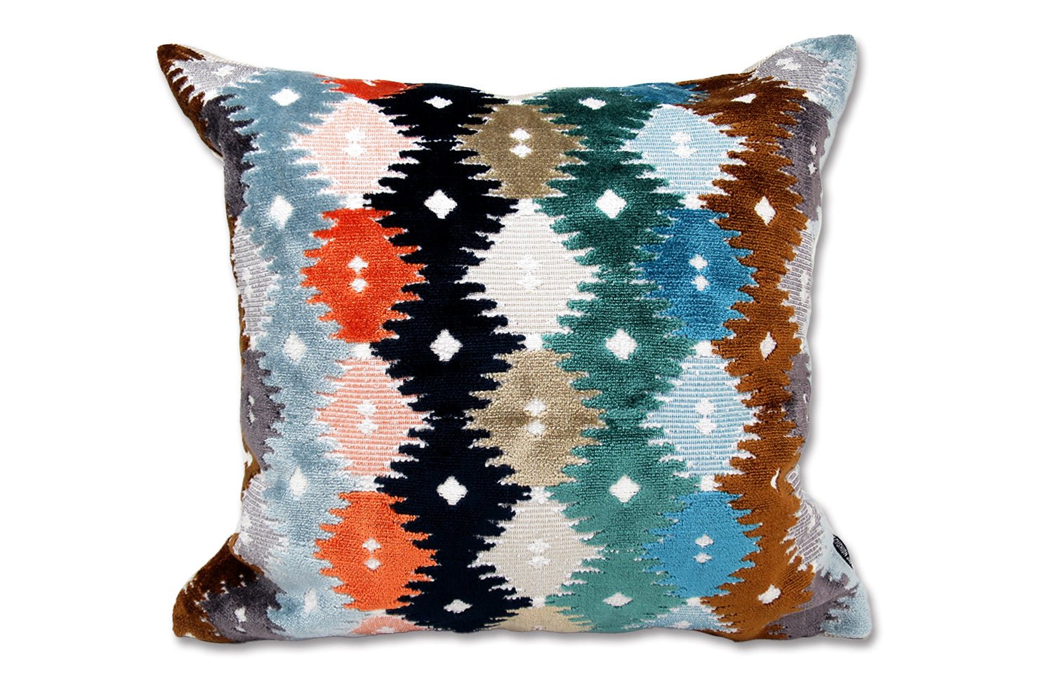 The Bombay ボンベイ ジャガード ベルベット クッションカバー (Ocean) 45×45cm - HOUSE OF JAPAN Shop