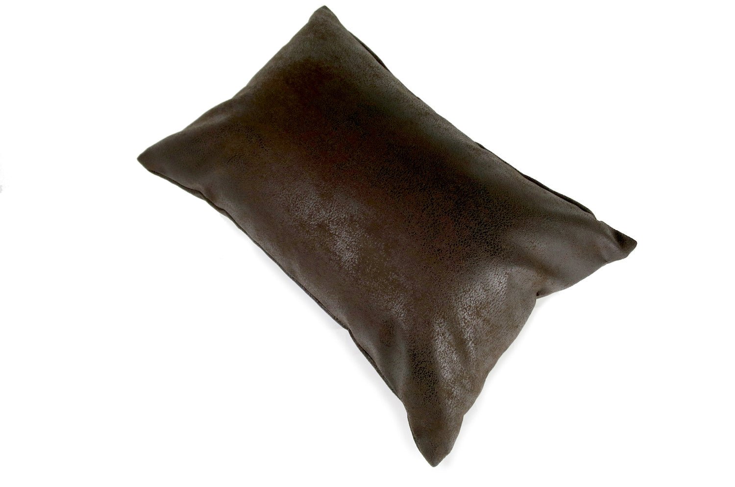 The BondLeather ブラウンレザー&ラッカーニジップクッション 45×30cm 中材付 - HOUSE OF JAPAN Shop