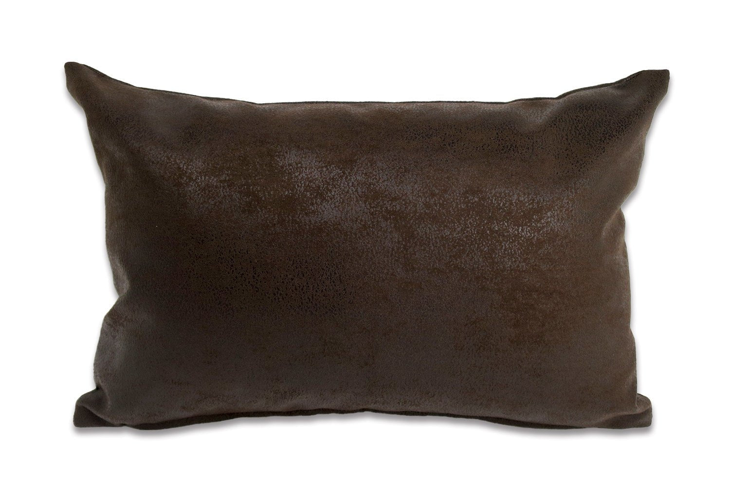 The BondLeather ブラウンレザー&ラッカーニジップクッション 45×30cm 中材付 - HOUSE OF JAPAN Shop