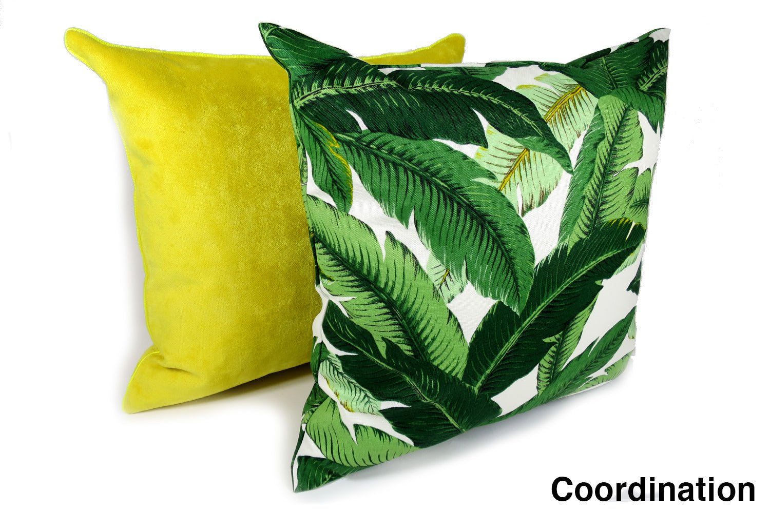 The Botanical Outdoor&Indoor fabric ボタニカル Banana Leaf 撥水クッションカバー 45×45cm - HOUSE OF JAPAN Shop