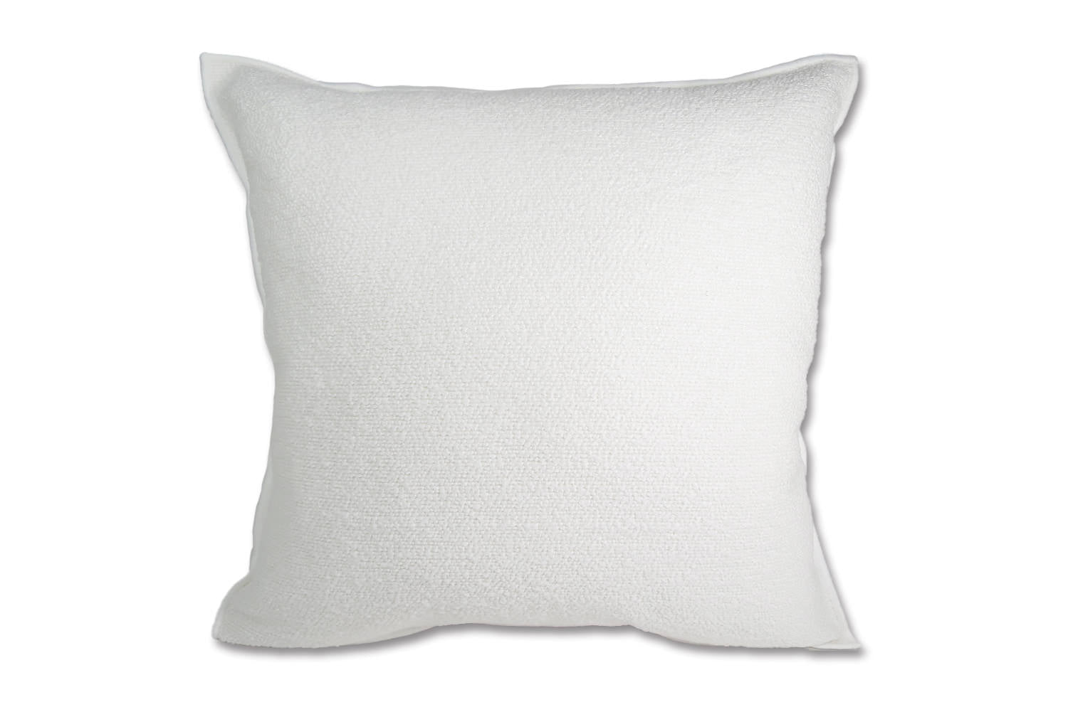 The Bouclette フランス製 ブークレ フレーム クッションカバー (blanc) 45×45cm - HOUSE OF JAPAN Shop