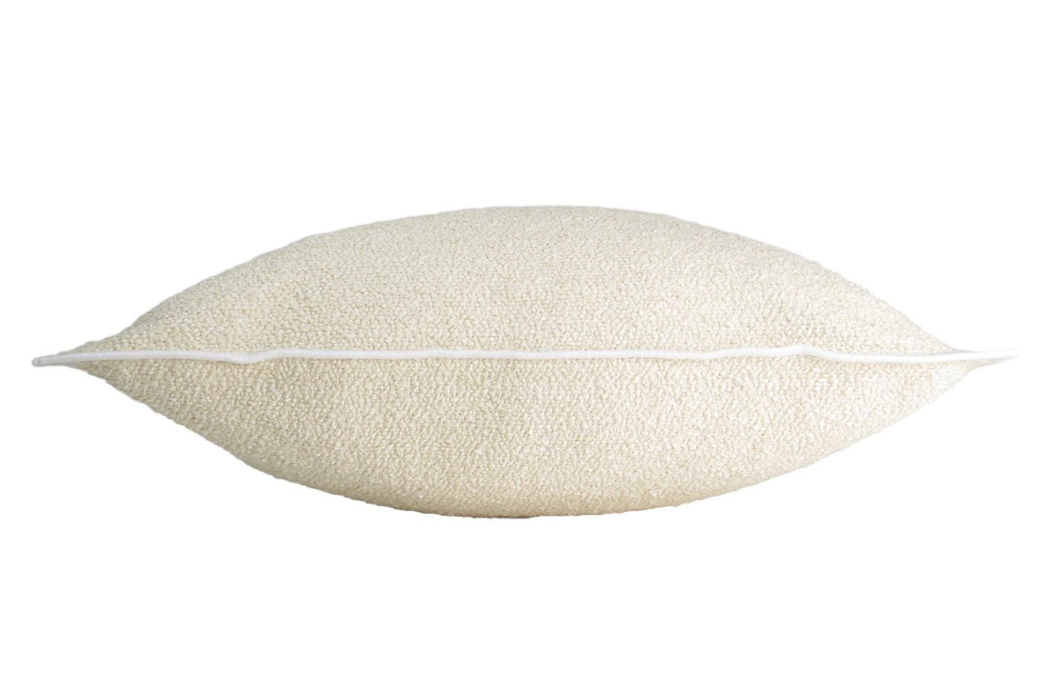 The Bouclette フランス製 ブークレ フレーム クッションカバー (ecru) 45×45cm - HOUSE OF JAPAN Shop