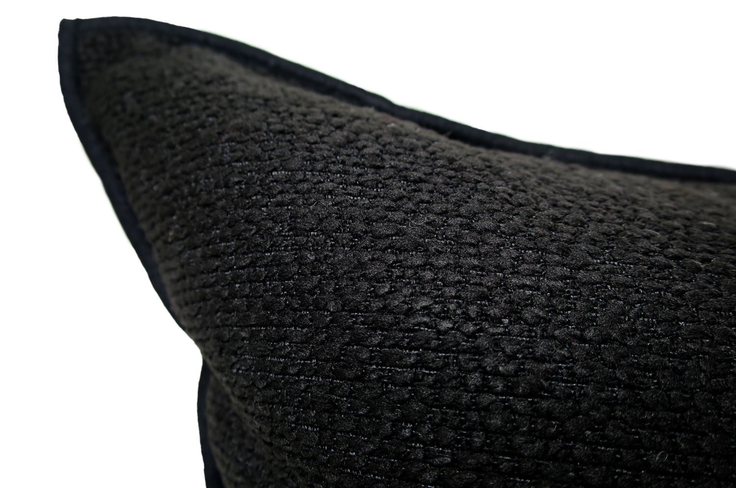 The Bouclette フランス製 ブークレ フレーム クッションカバー (noir) 45×45cm - HOUSE OF JAPAN Shop