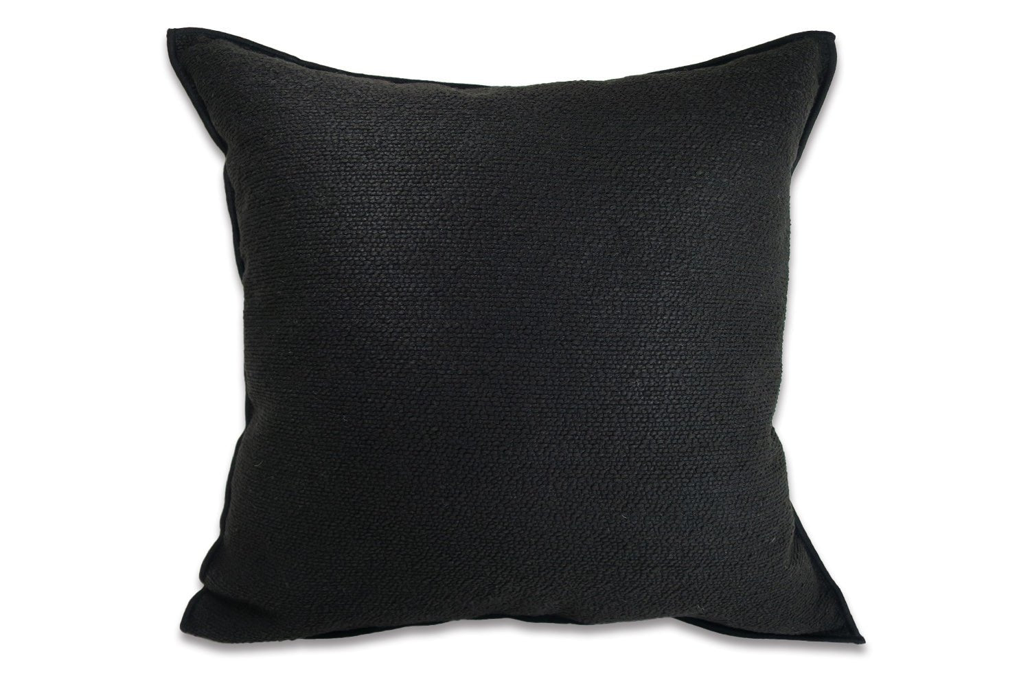 The Bouclette フランス製 ブークレ フレーム クッションカバー (noir) 45×45cm - HOUSE OF JAPAN Shop