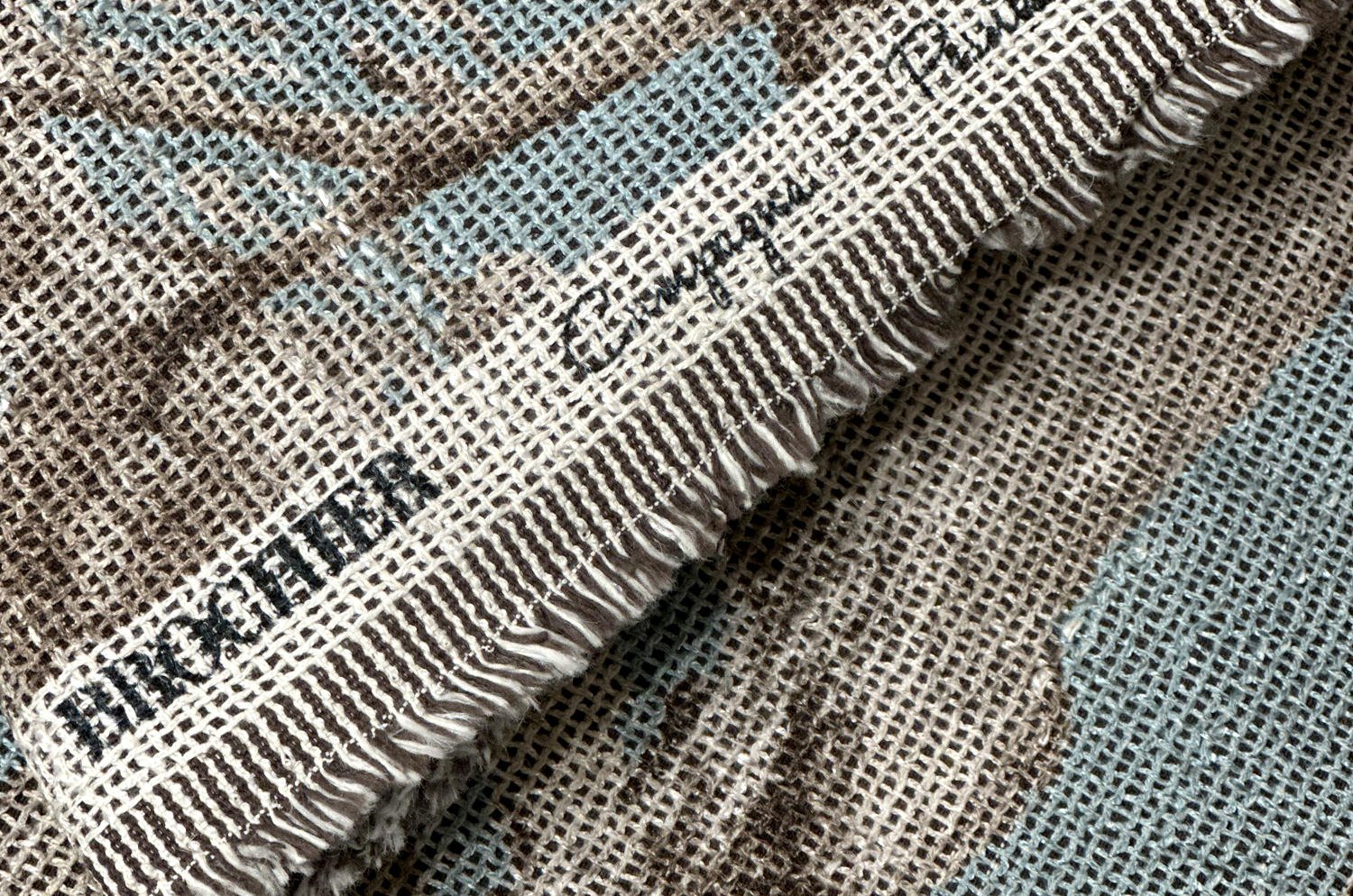 The Brochier Campagna ブロシエ カンパーニャ クッション(Turchese)60×40cm 中材付 - HOUSE OF JAPAN Shop