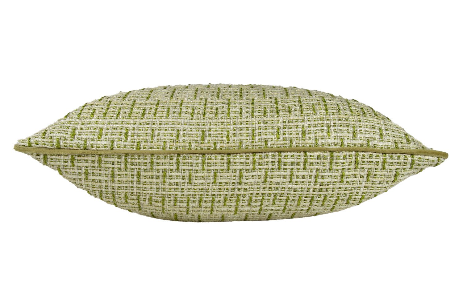 The Brochier Gru ブロシエ グル ベルベットパイピング ジャガードクッションカバー(Aloe)45×45cm - HOUSE OF JAPAN Shop