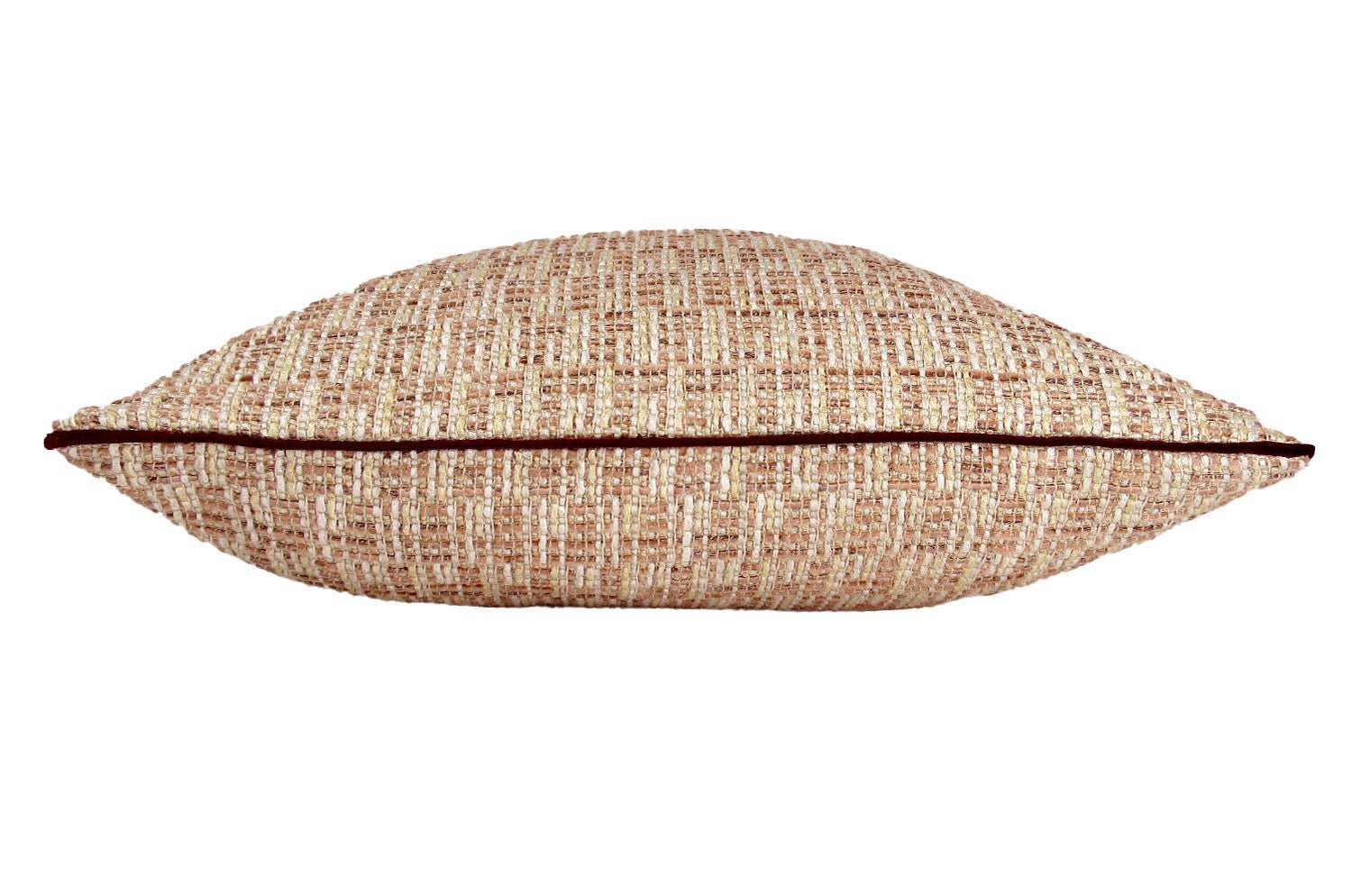 The Brochier Gru ブロシエ グル ベルベットパイピング ジャガードクッションカバー(Blush)45×45cm - HOUSE OF JAPAN Shop