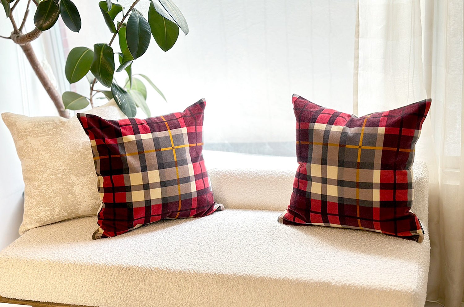 The Brochier TARTAN ブロシエ タータン クッションカバー 50×50cm - HOUSE OF JAPAN Shop