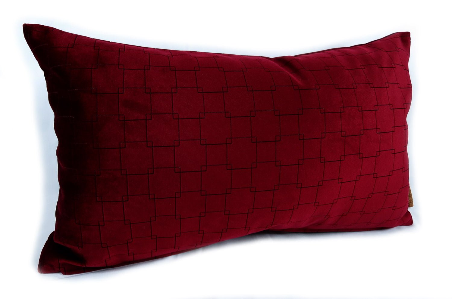 The Burgundy Wine スペイン製起毛スエード調クッション ブルゴーニュワイン 45×30cm 中材付 - HOUSE OF JAPAN Shop