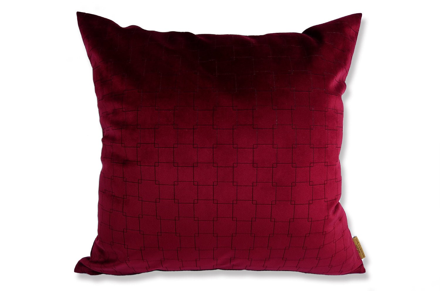 The Burgundy Wine スペイン製起毛スエード調クッションカバー ブルゴーニュワイン 50×50cm - HOUSE OF JAPAN Shop