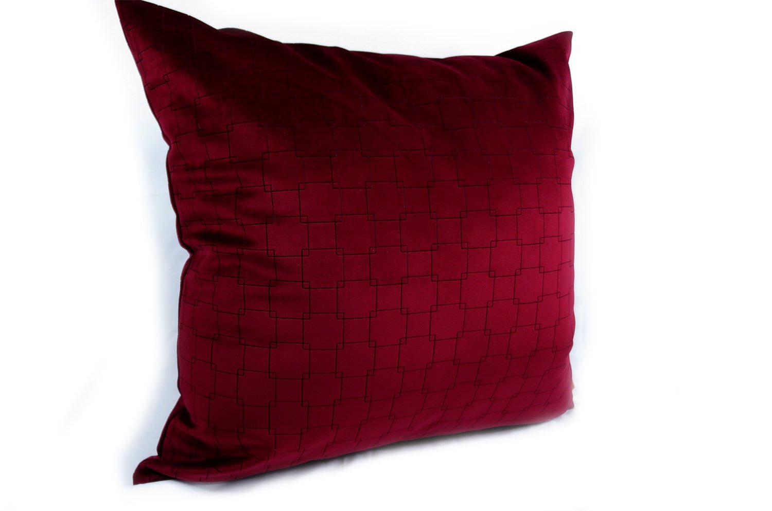 The Burgundy Wine スペイン製起毛スエード調クッションカバー ブルゴーニュワイン 50×50cm - HOUSE OF JAPAN Shop