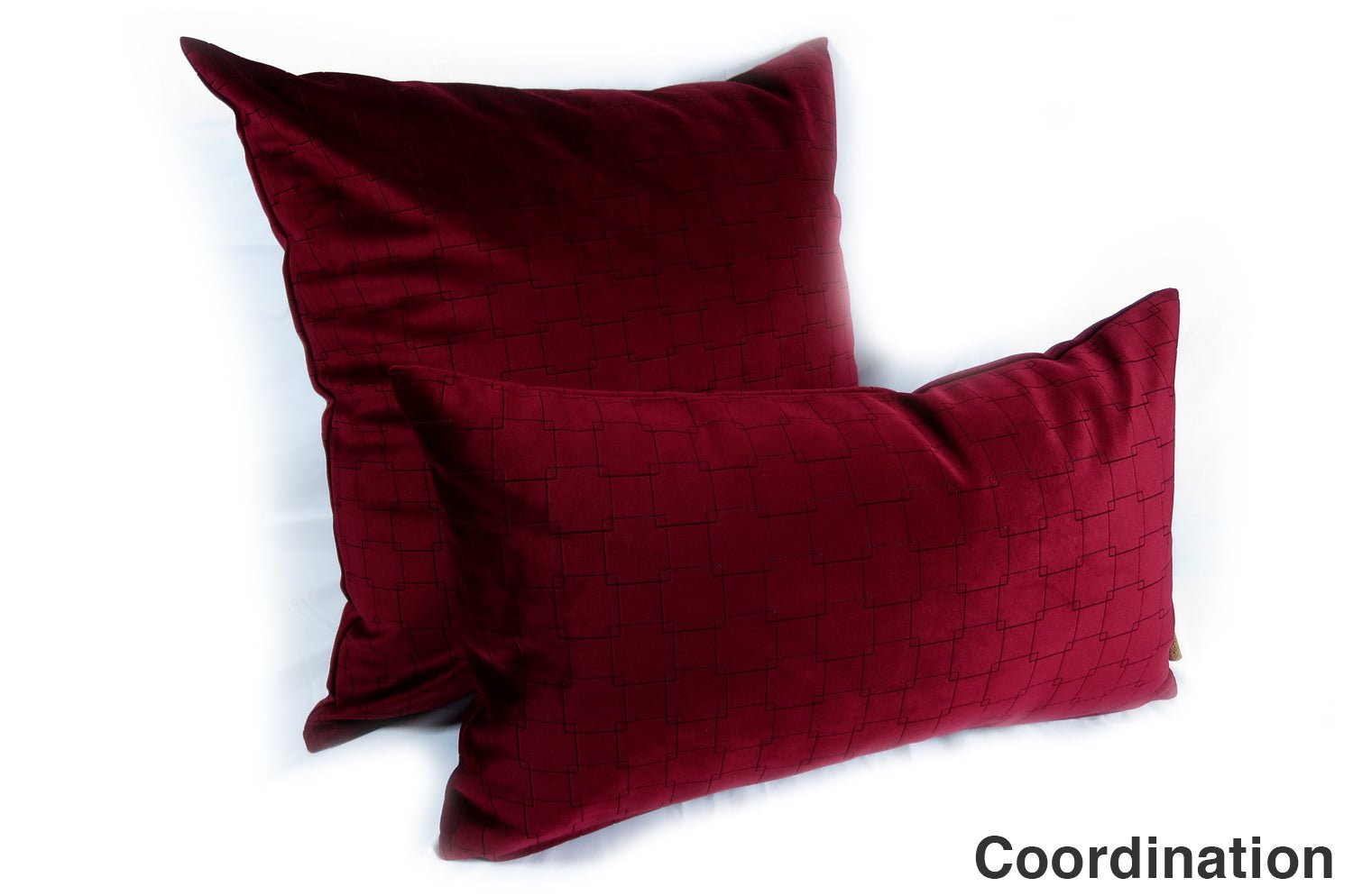 The Burgundy Wine スペイン製起毛スエード調クッションカバー ブルゴーニュワイン 50×50cm - HOUSE OF JAPAN Shop