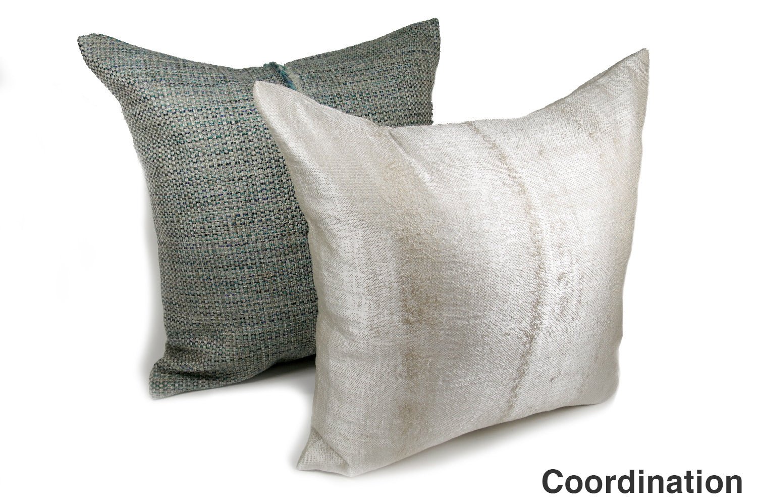 The CAMENGO カメンゴ センターフリンジクッションカバー ブルーグレー 45×45cm - HOUSE OF JAPAN Shop