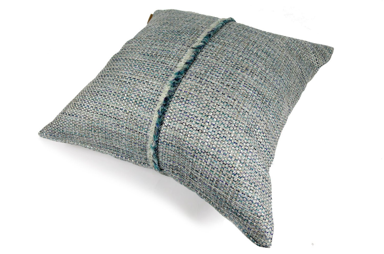 The CAMENGO カメンゴ センターフリンジクッションカバー ブルーグレー 45×45cm - HOUSE OF JAPAN Shop