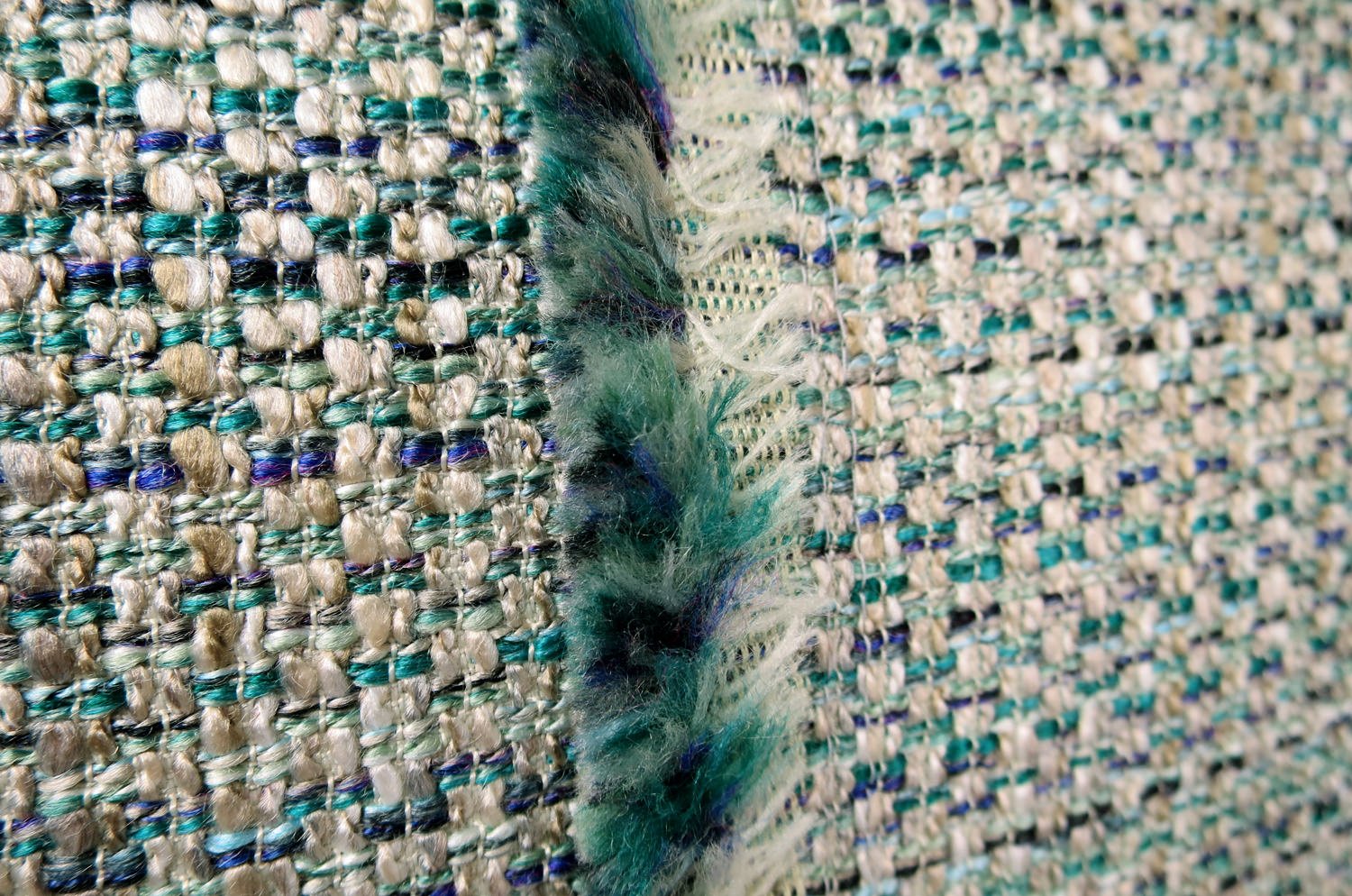 The CAMENGO カメンゴ センターフリンジクッションカバー ブルーグレー 50×50cm - HOUSE OF JAPAN Shop