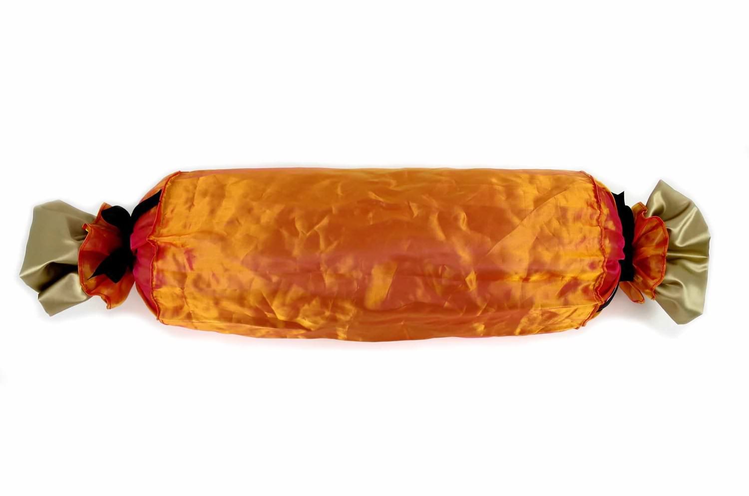 The Candy ヤコブ&フィスバファブリックキャンディー型クッション 美オレンジピンク 43×Φ16cm - HOUSE OF JAPAN Shop