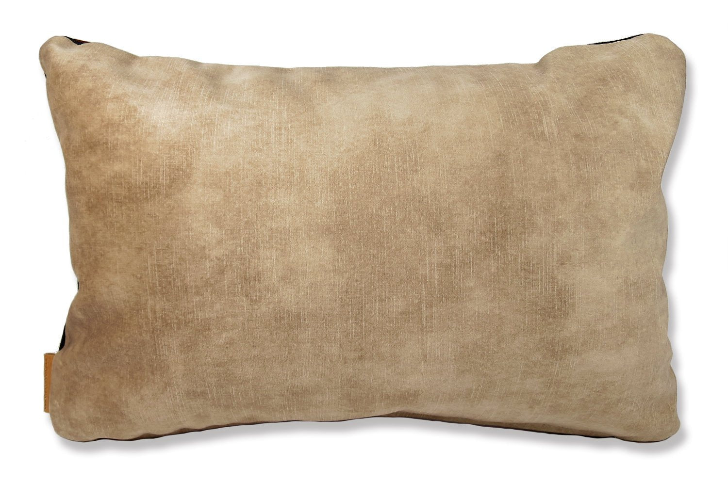 The CASAMANCE カサマンス ニット・ ベルベット ツートンクッション (チョコレート&ベージュ) 45×30cm 中材付 - HOUSE OF JAPAN Shop