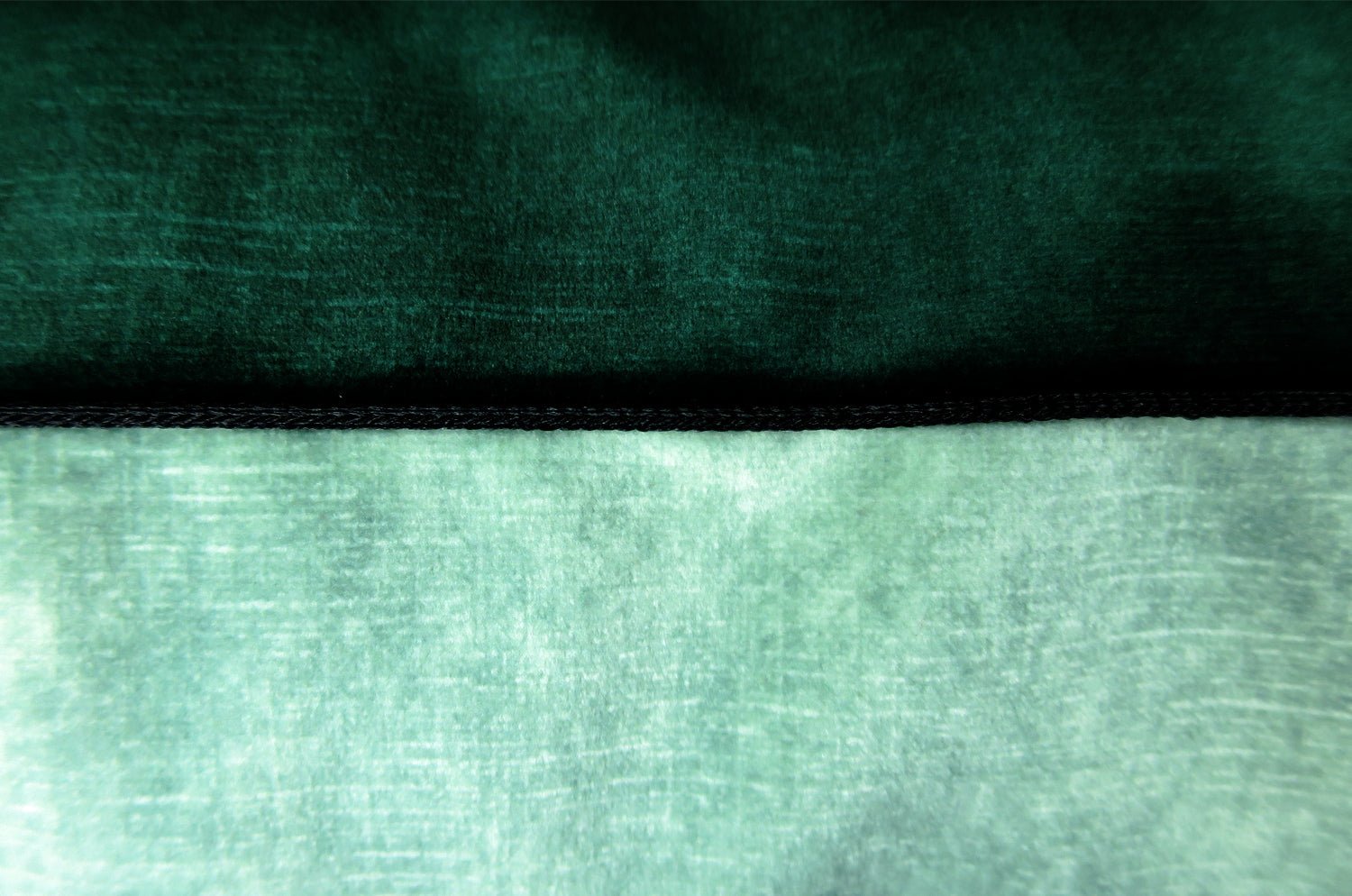 The CASAMANCE カサマンス ニット・ベルベット ツートンクッション (ファーグリーン&アクアグリーン) 45×30cm 中材付 - HOUSE OF JAPAN Shop