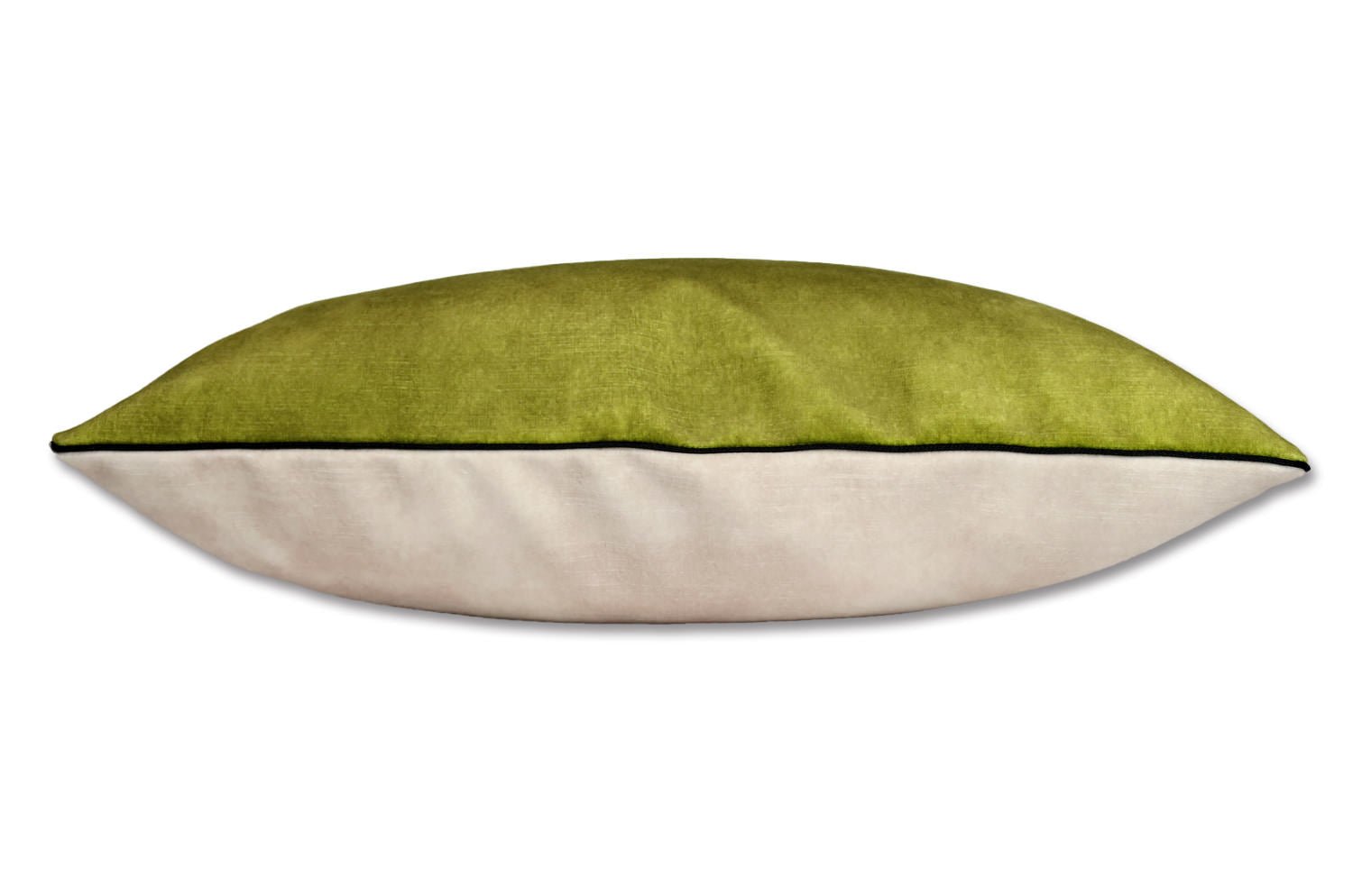 The CASAMANCE カサマンス ニット・ベルベット ツートンクッション(セージ&アイボリー) 45×30cm 中材付 - HOUSE OF JAPAN Shop