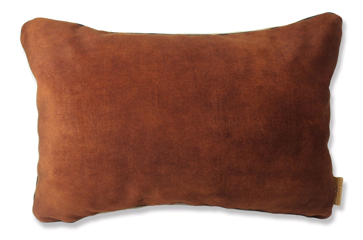 The CASAMANCE カサマンス ニット・ ベルベット ツートンクッション (チョコレート&ベージュ) 45×30cm 中材付 - HOUSE OF JAPAN Shop