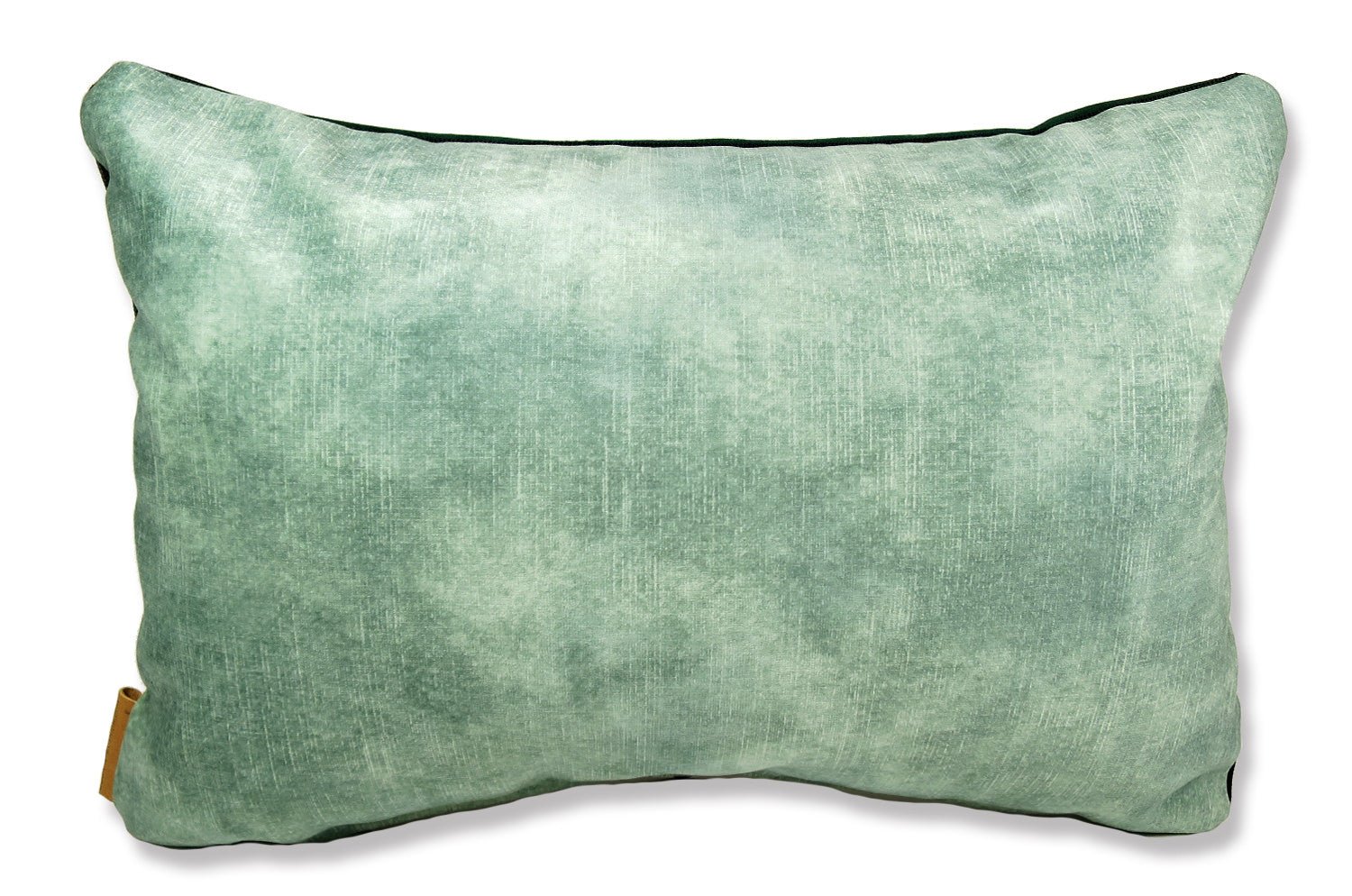 The CASAMANCE カサマンス ニット・ベルベット ツートンクッション (ファーグリーン&アクアグリーン) 45×30cm 中材付 - HOUSE OF JAPAN Shop