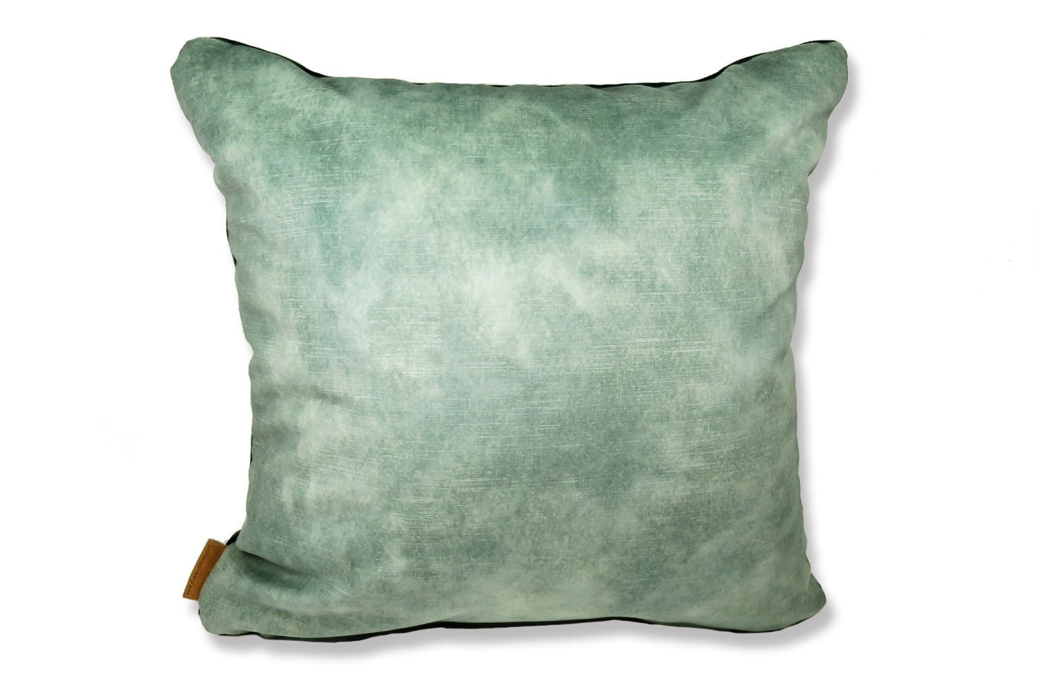 The CASAMANCE カサマンス ニット・ベルベット ツートンクッションカバー (ファーグリーン&アクアグリーン) 45×45cm - HOUSE OF JAPAN Shop