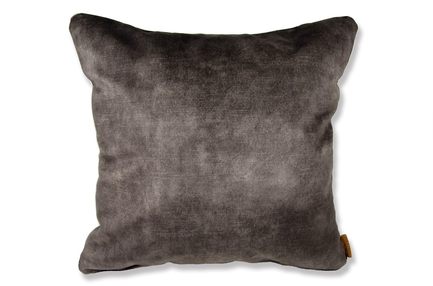 The CASAMANCE カサマンス ニット・ベルベット ツートンクッションカバー (アッシュグレー&アイボリーホワイト) 45×45cm - HOUSE OF JAPAN Shop