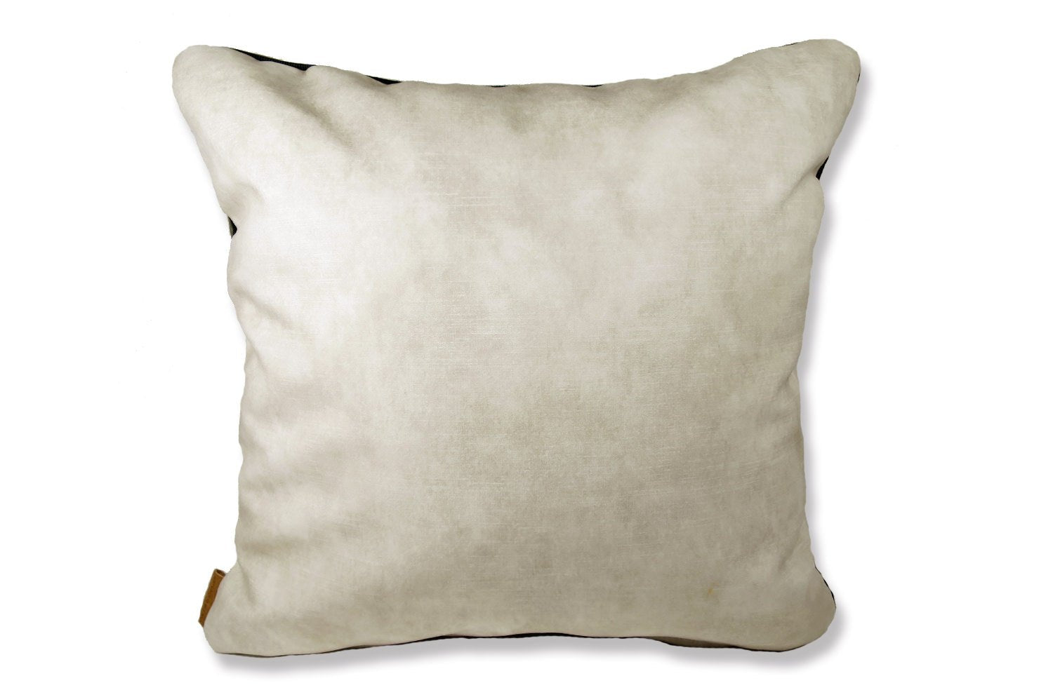 The CASAMANCE カサマンス ニット・ベルベット ツートンクッションカバー (アッシュグレー&アイボリーホワイト) 45×45cm - HOUSE OF JAPAN Shop