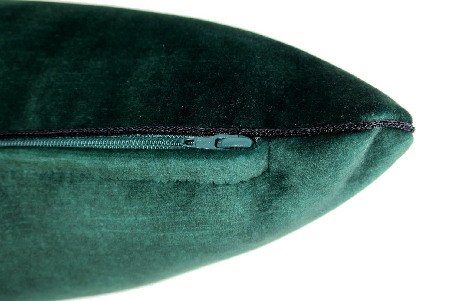 The CASAMANCE カサマンス ニット・ベルベット クッション (ファーグリーン) 50×25cm 中材付 - HOUSE OF JAPAN Shop