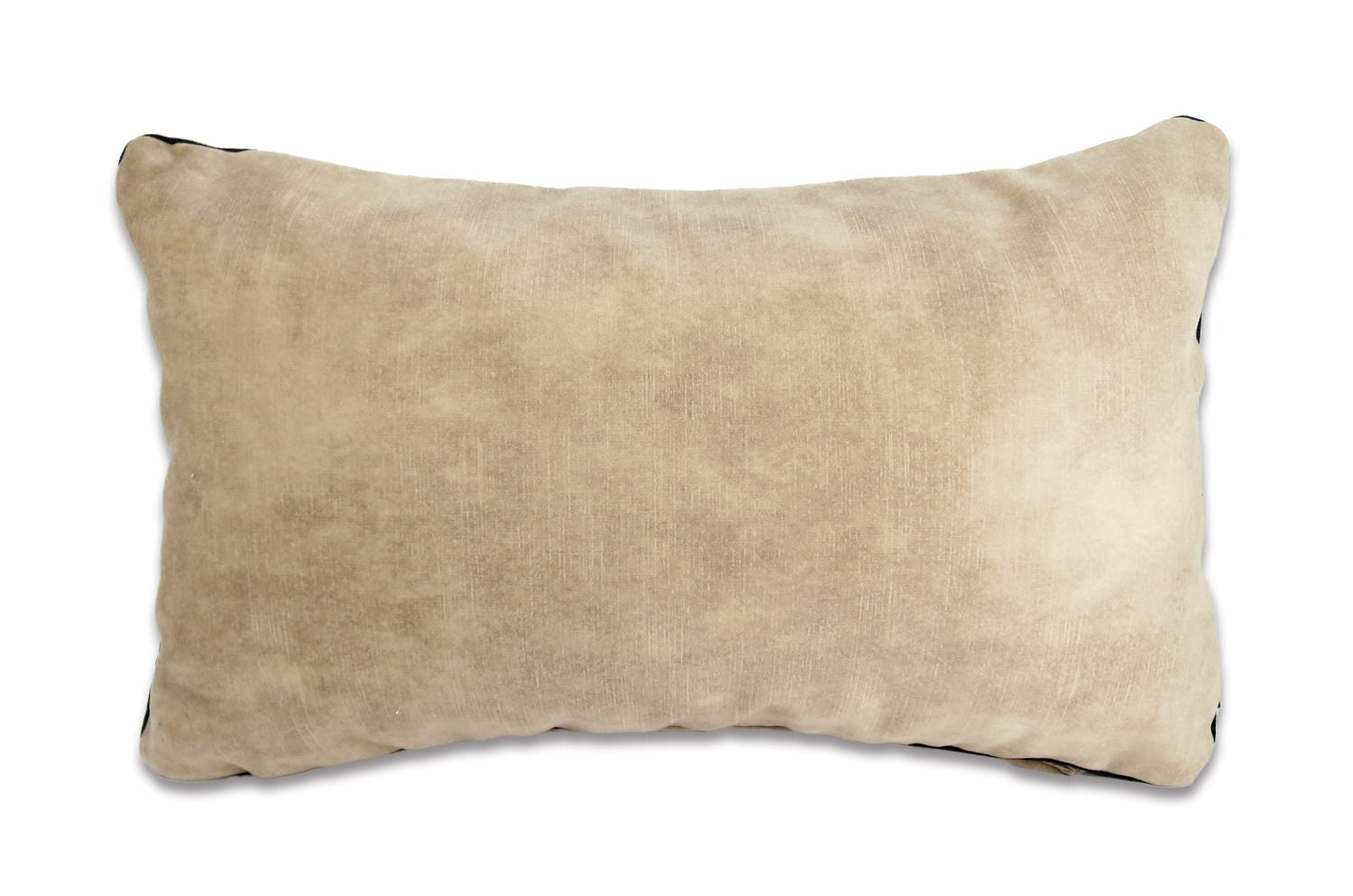 The CASAMANCE カサマンス ベルベット パイピングクッション (ベージュ) 50×30cm 中材付 - HOUSE OF JAPAN Shop