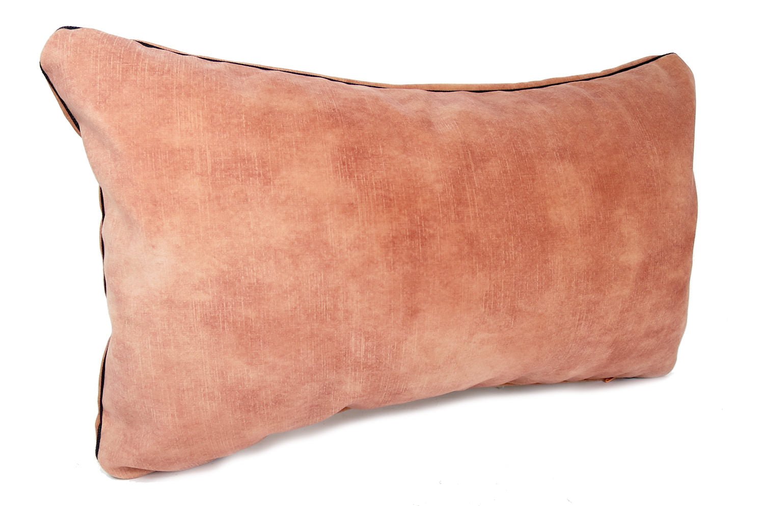 The CASAMANCE カサマンス ニット・ベルベットクッション (ピーチ) 50×30cm 中材付 - HOUSE OF JAPAN Shop