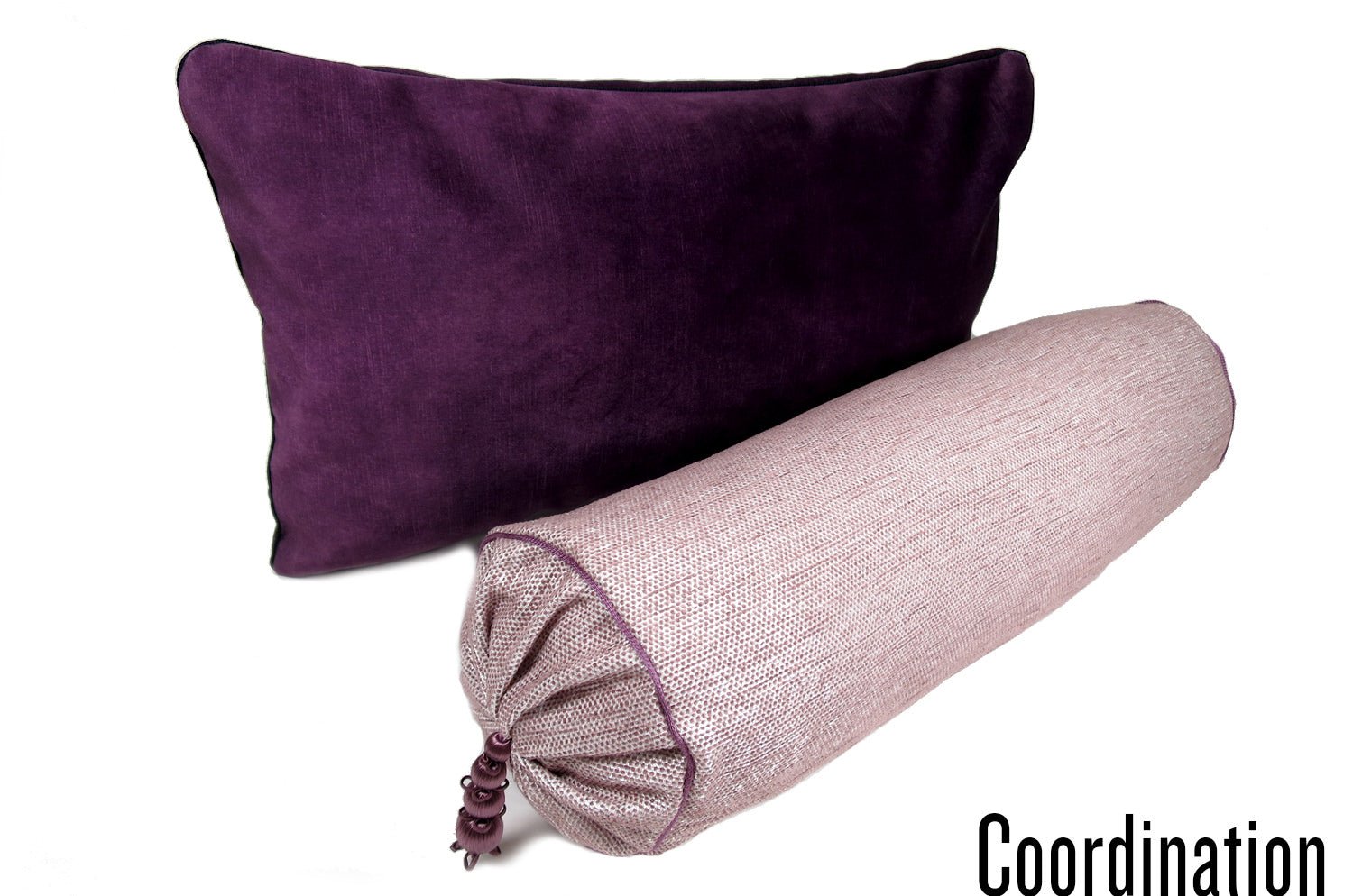 The CASAMANCE カサマンス ニット・ベルベット クッション (バイオレット) 50×30cm 中材付 - HOUSE OF JAPAN Shop