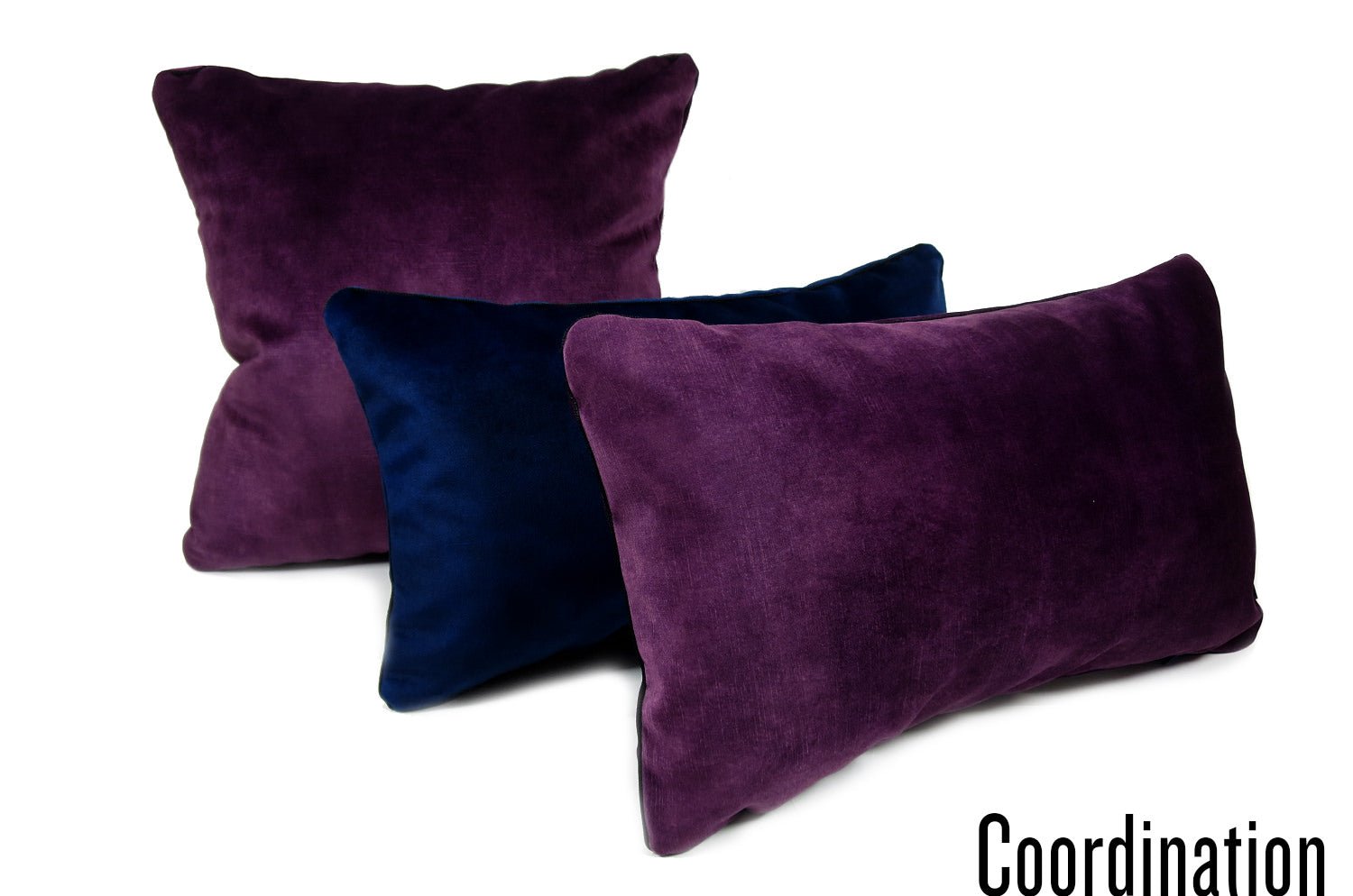 The CASAMANCE カサマンス ニット・ベルベット クッション (バイオレット) 50×30cm 中材付 - HOUSE OF JAPAN Shop
