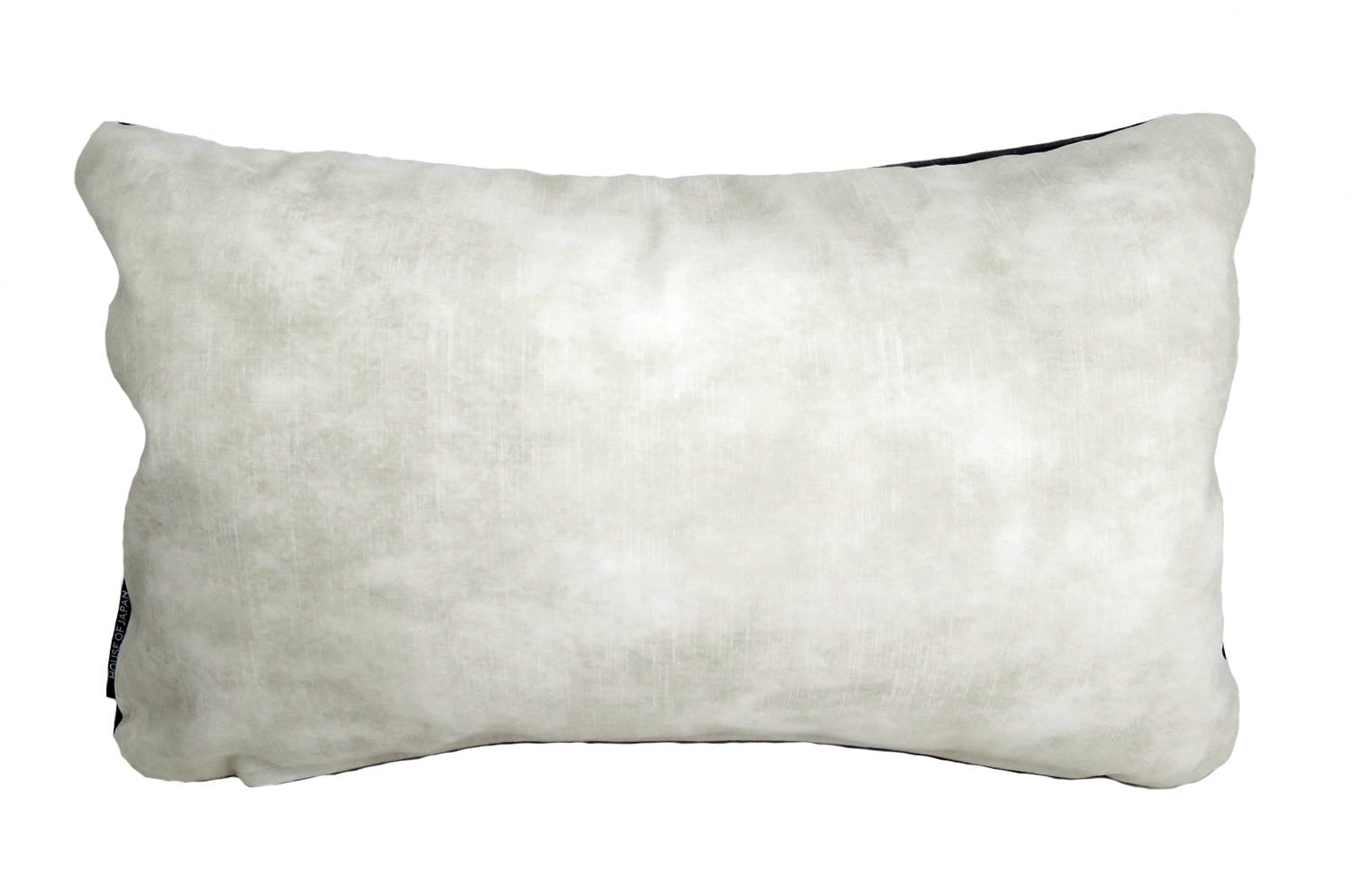 The CASAMANCE カサマンス ニット・ベルベット ツートンクッション (アッシュグレー&アイボリーホワイト) 50×30cm 中材付 - HOUSE OF JAPAN Shop