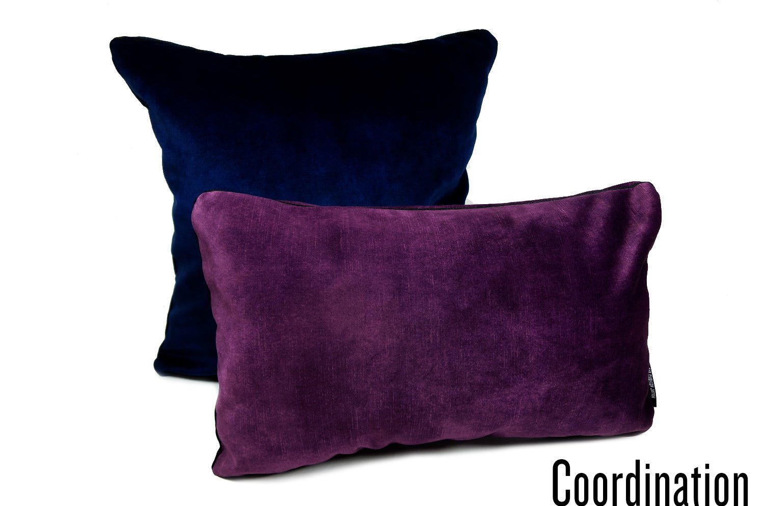 The CASAMANCE カサマンス ニット・ベルベット クッション (バイオレット) 50×30cm 中材付 - HOUSE OF JAPAN Shop