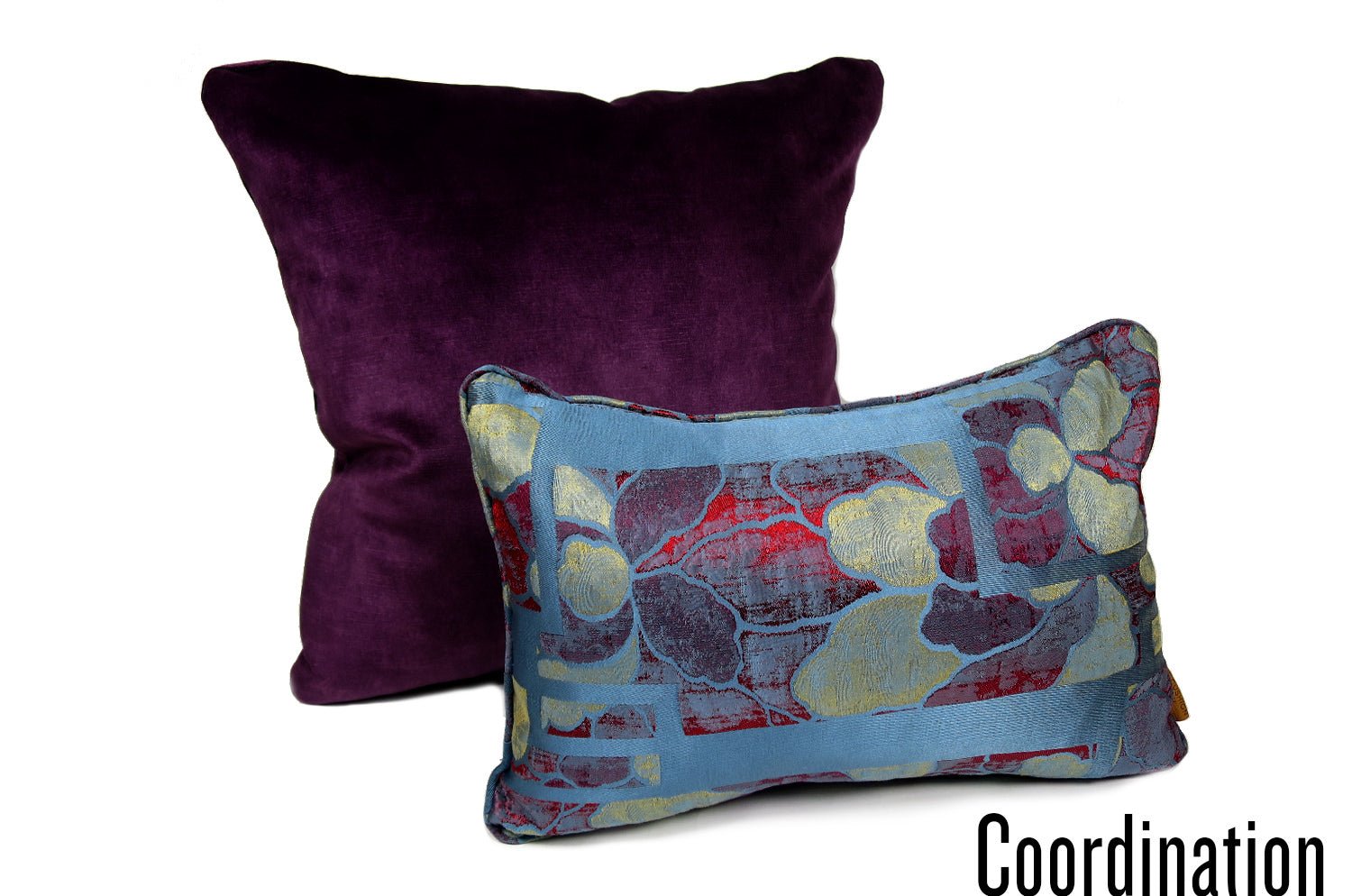 The CASAMANCE カサマンス ニット・ベルベット クッションカバー (バイオレット) 50×50cm - HOUSE OF JAPAN Shop