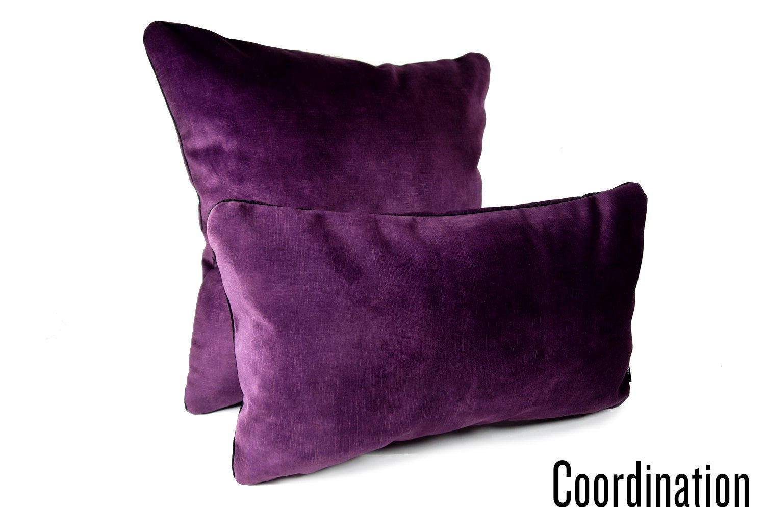 The CASAMANCE カサマンス ニット・ベルベット クッションカバー (バイオレット) 50×50cm - HOUSE OF JAPAN Shop