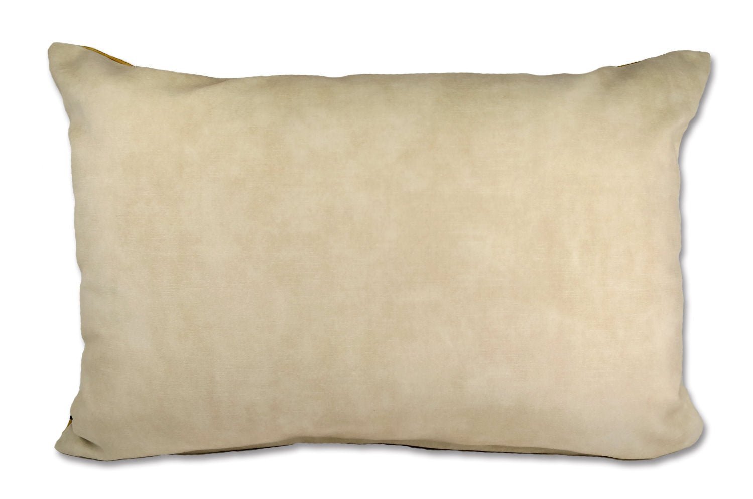 The CASAMANCE カサマンス ニット・ベルベット ツートンクッション (ハニー&クリーム) 60×40cm 中材付 - HOUSE OF JAPAN Shop