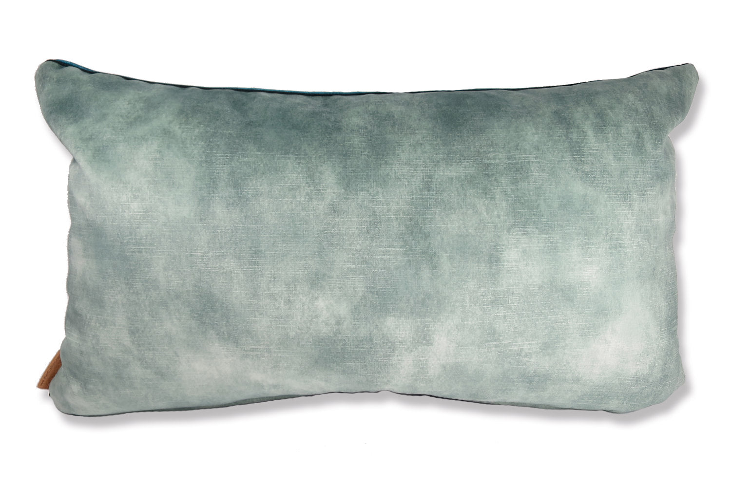 The CASAMANCE カサマンス ニットベルベットクッション BLEU TOPAZE & VERT DE GRIS 66×38cm 中材付 - HOUSE OF JAPAN Shop