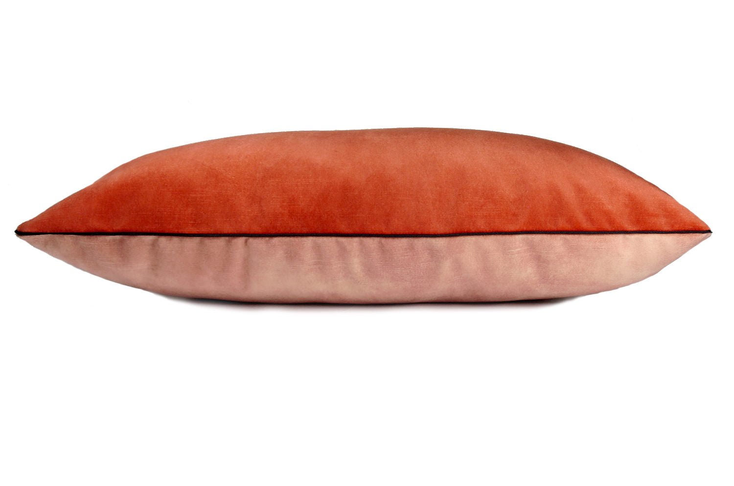 The CASAMANCE カサマンス ニットベルベットクッション ORANGE & ROSE BLUSH 66×38cm 中材付 - HOUSE OF JAPAN Shop