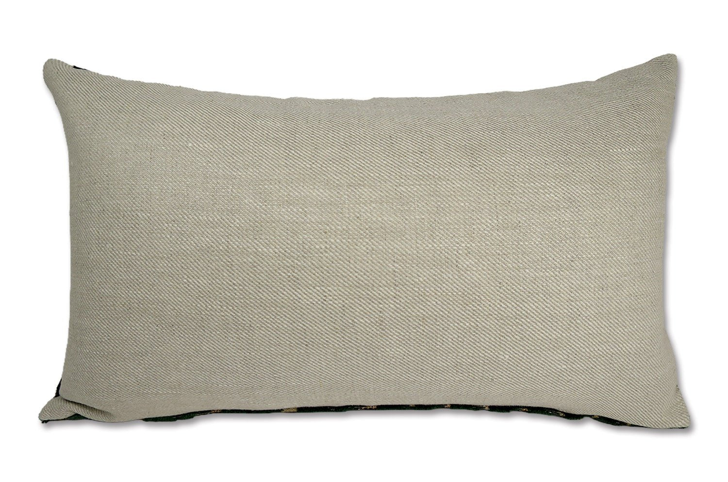 The CHARLOTTE シャルロット フランス製 ジャガードベルベット クッション (Vert/Noir) 50×30cm 中材付 - HOUSE OF JAPAN Shop