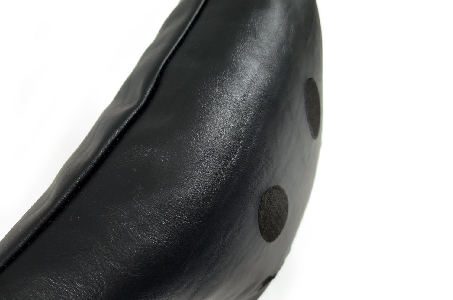 The Chibi Smile チビスマイル ブラック 『ニコフェイス®』刺繍クッション ブラック 34×34cm 中材付 - HOUSE OF JAPAN Shop