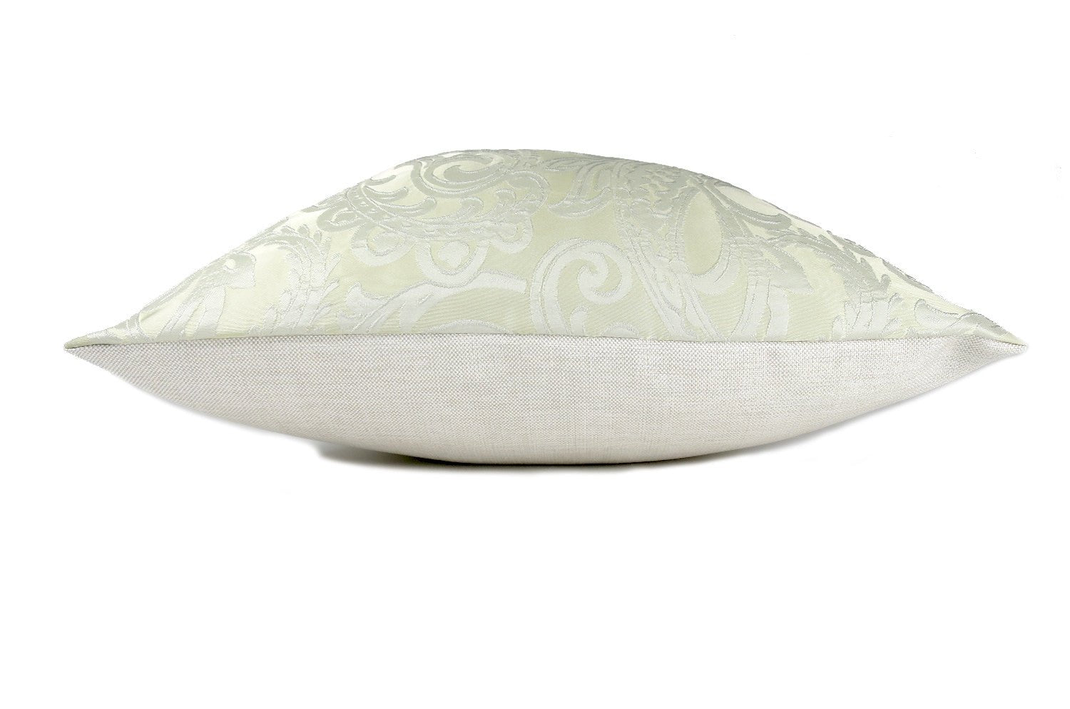 The Classic paisley クラシックペーズリー柄クッションカバー (パールグレー×リーフベージュ) 50×50cm - HOUSE OF JAPAN Shop