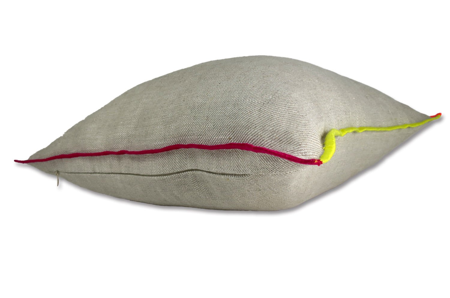 The Color block カラーブロックデザイン リネン クッションカバー (Natural) 45×45cm - HOUSE OF JAPAN Shop