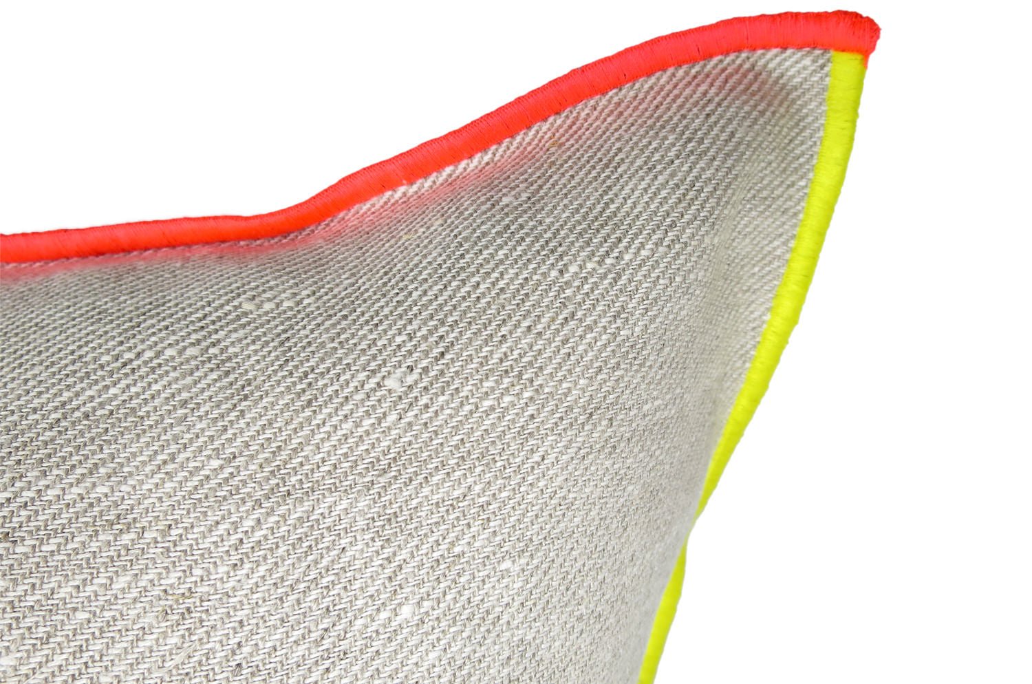 The Color block カラーブロックデザイン リネン クッションカバー (Natural) 45×45cm - HOUSE OF JAPAN Shop