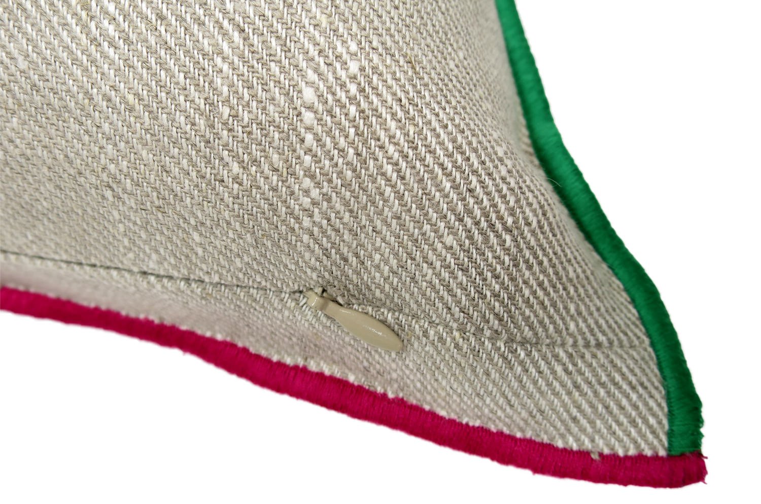 The Color block カラーブロックデザイン リネン クッションカバー (Natural) 45×45cm - HOUSE OF JAPAN Shop