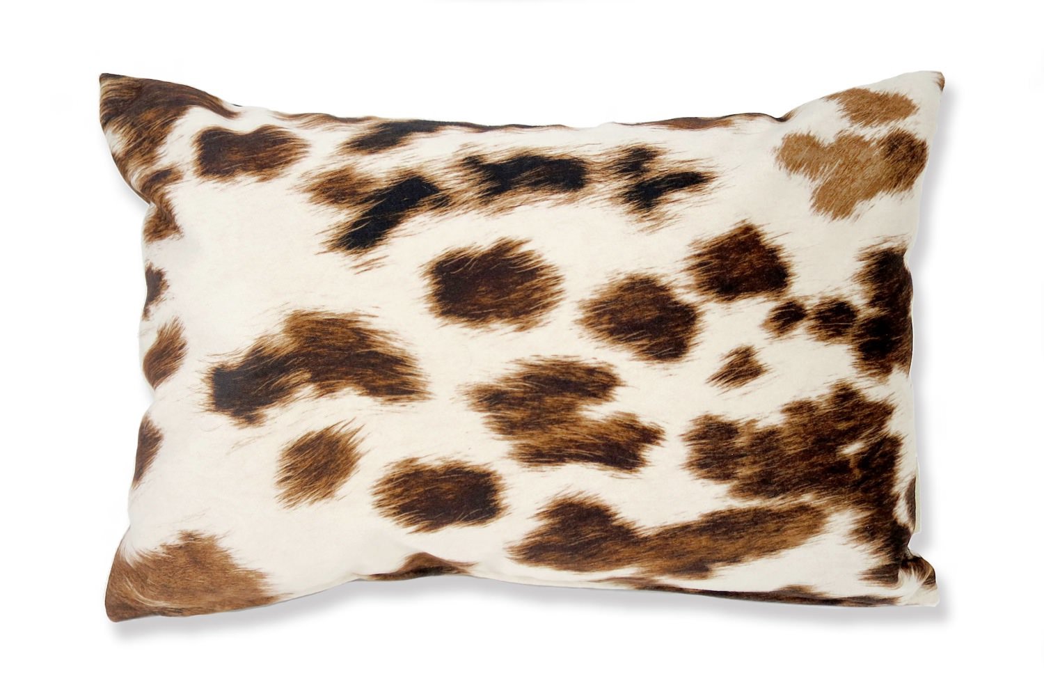 The Cow スペイン製起毛スエードタッチ 牛柄クッション ライトブラウン 45×30cm 中材付 - HOUSE OF JAPAN Shop