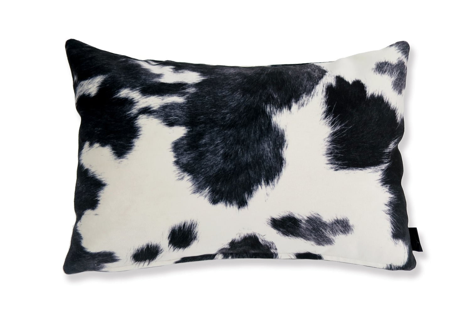 The Cow スペイン製起毛スエードタッチ 牛柄クッション ブラック 45×30cm 中材付 - HOUSE OF JAPAN Shop